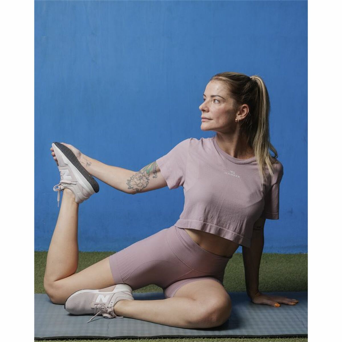 Camiseta de Manga Corta Mujer Hanker Bumo Nude Beige