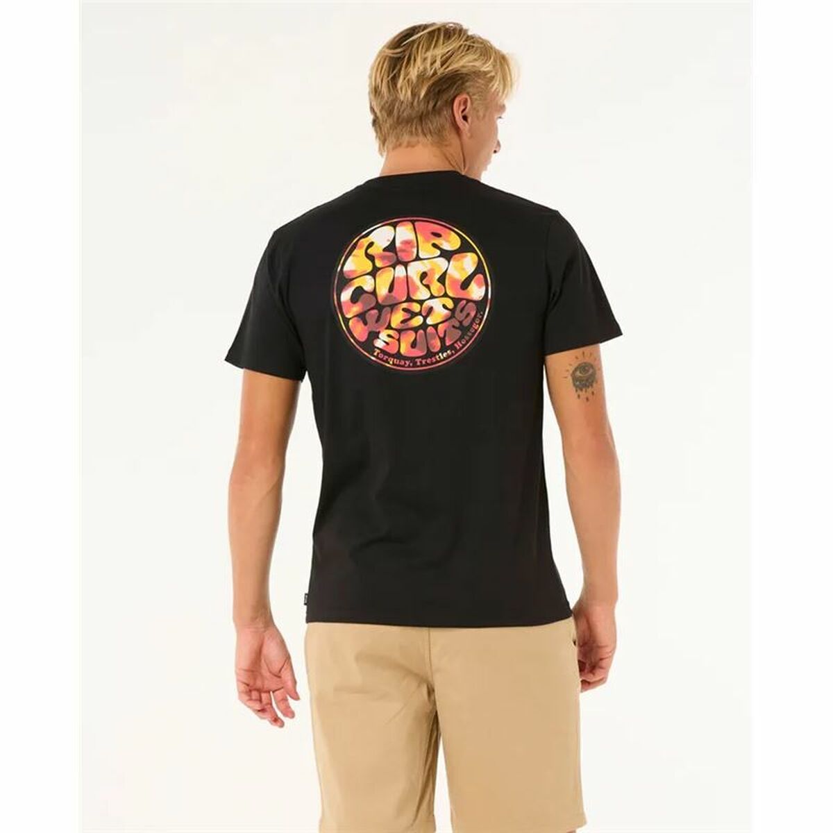 Camiseta de Manga Corta Hombre Rip Curl Passage Tee Negro