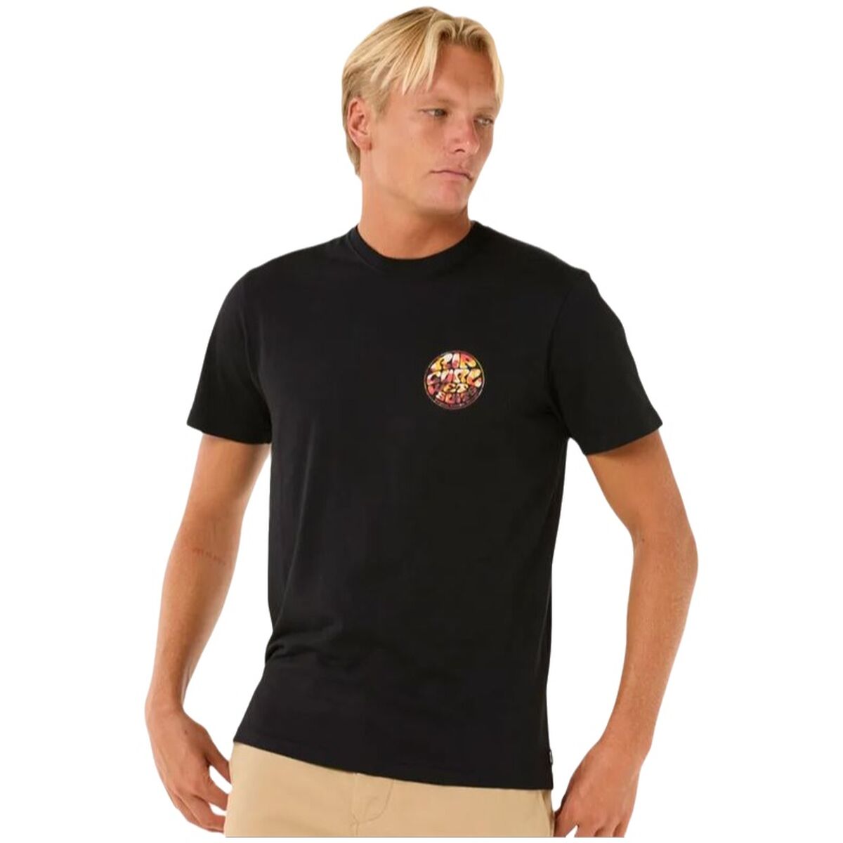 Camiseta de Manga Corta Hombre Rip Curl Passage Tee Negro