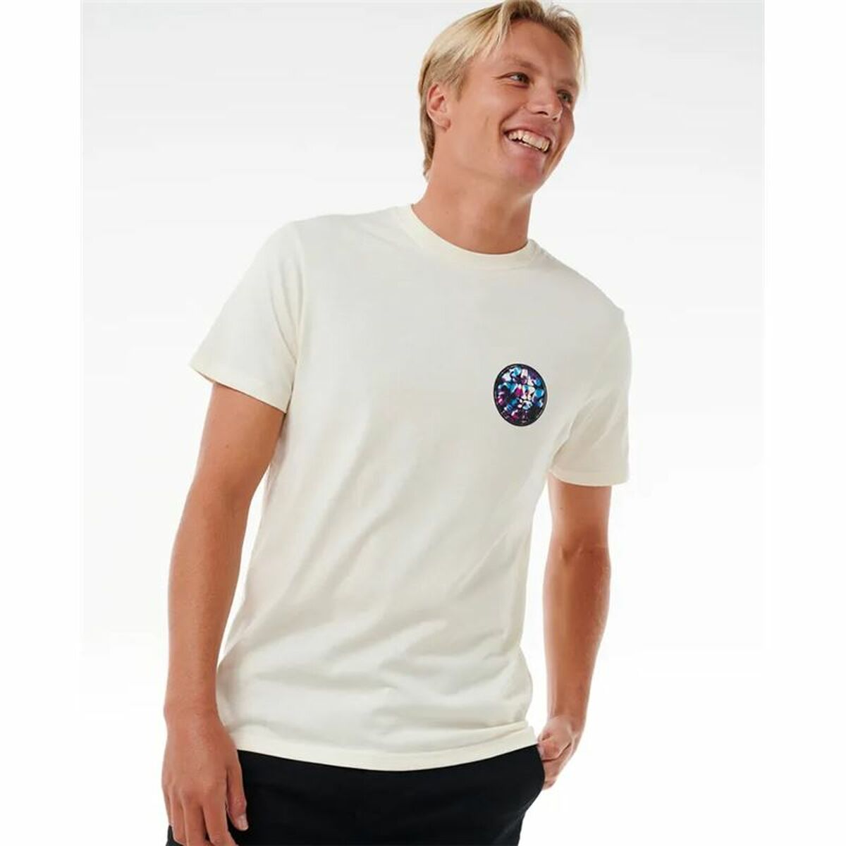 Camiseta de Manga Corta Hombre Rip Curl Passage Tee Blanco