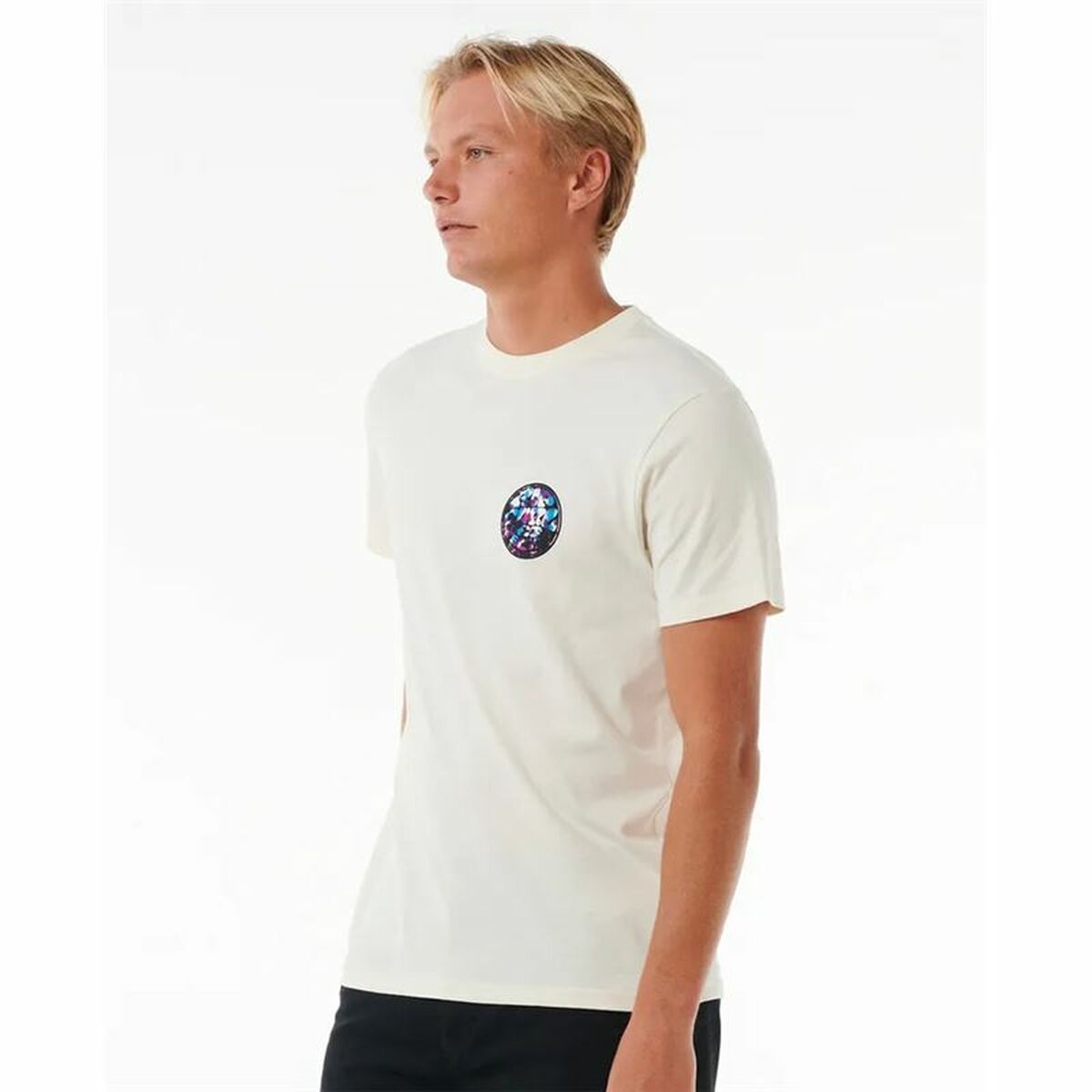 Camiseta de Manga Corta Hombre Rip Curl Passage Tee Blanco