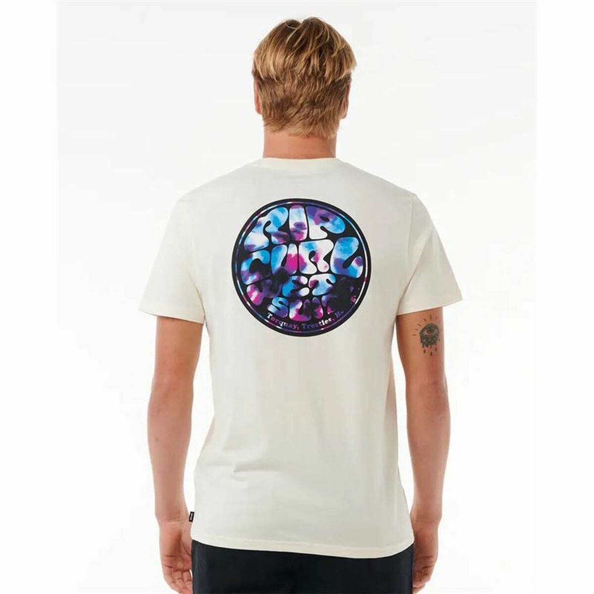 Camiseta de Manga Corta Hombre Rip Curl Passage Tee Blanco