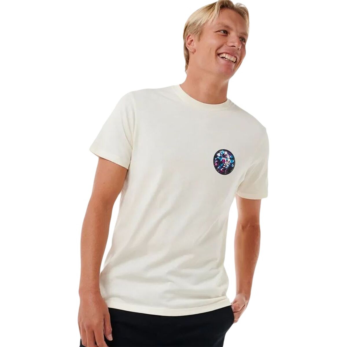 Camiseta de Manga Corta Hombre Rip Curl Passage Tee Blanco