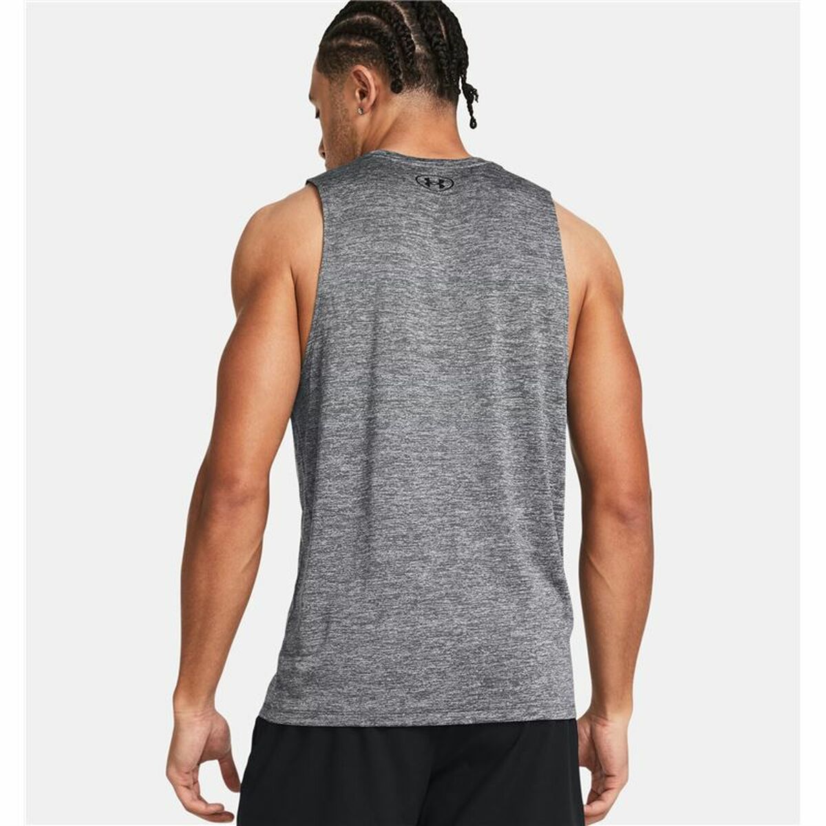 Camiseta para Hombre sin Mangas Under Armour Tech Tank Gris oscuro