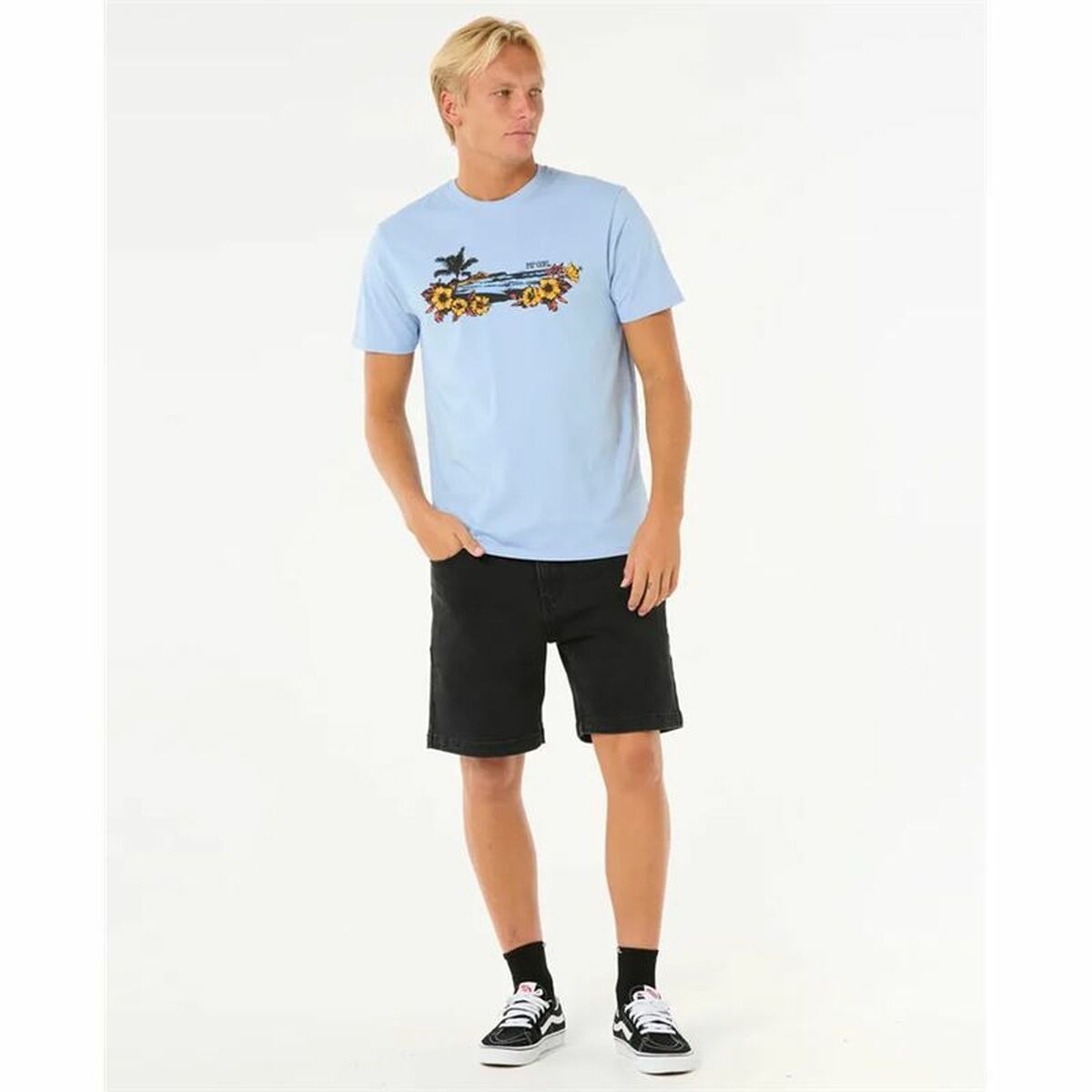 Camiseta de Manga Corta Hombre Rip Curl Surf Paradise Azul