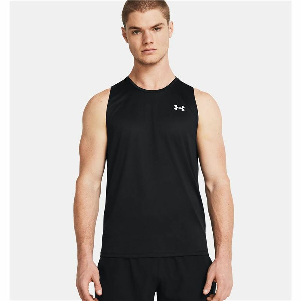 Camiseta de Manga Corta Hombre Under Armour Tech Negro