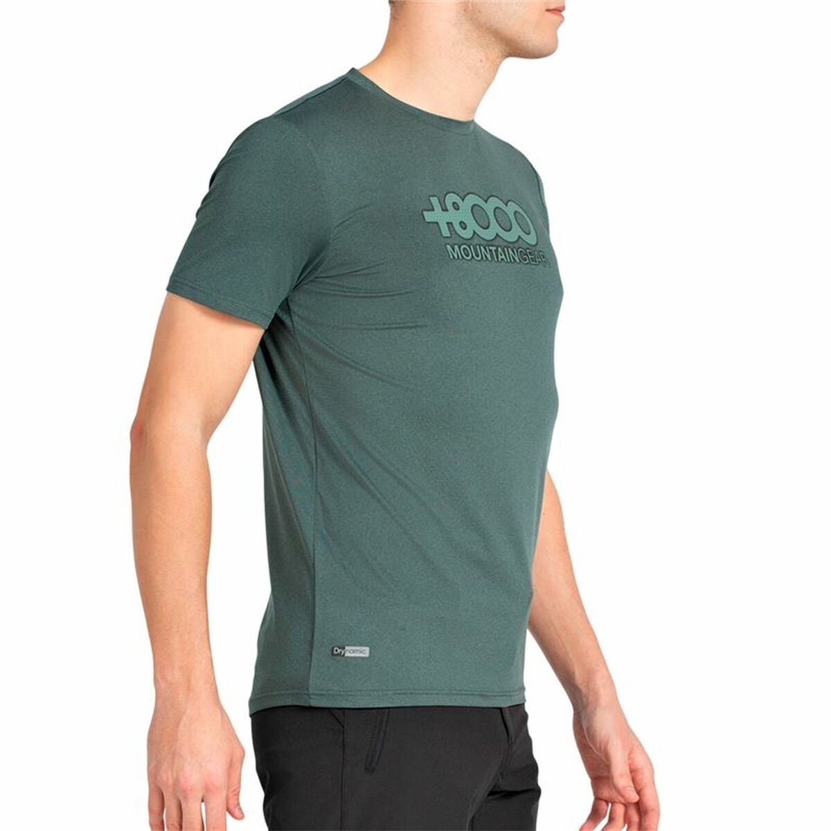 Camiseta Deportiva de Manga Corta +8000 Pipe Verde