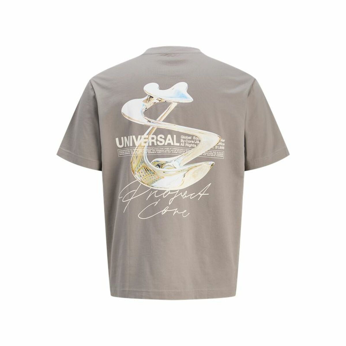 Camiseta de Manga Corta Hombre Jack & Jones Jcodynamic Dust Ss Crew Neck Marrón claro