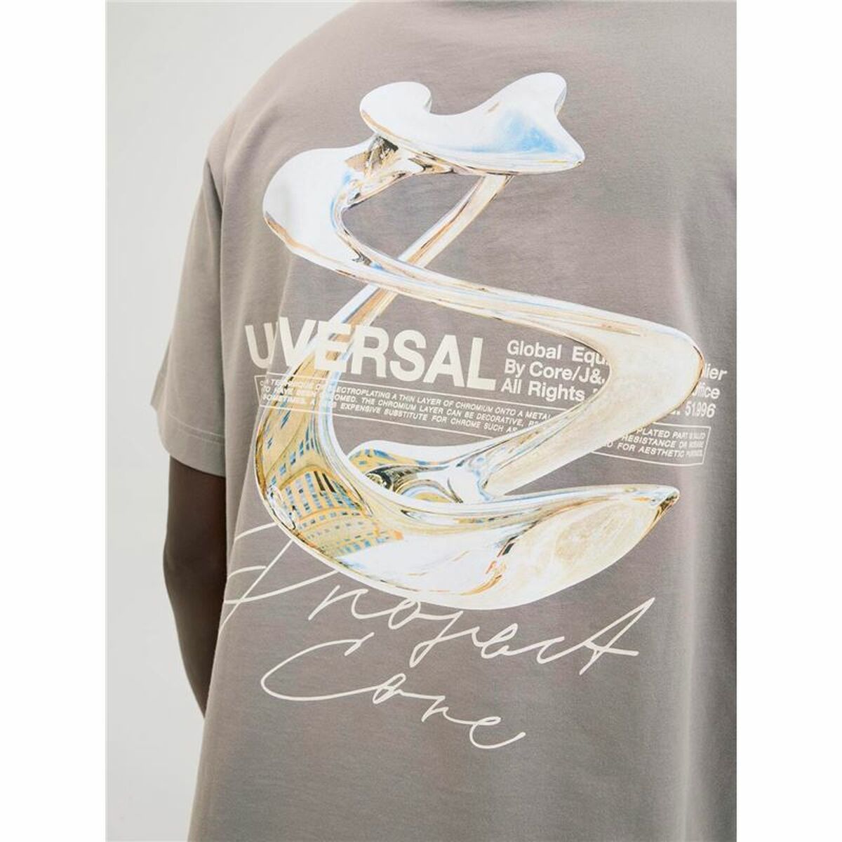 Camiseta de Manga Corta Hombre Jack & Jones Jcodynamic Dust Ss Crew Neck Marrón claro