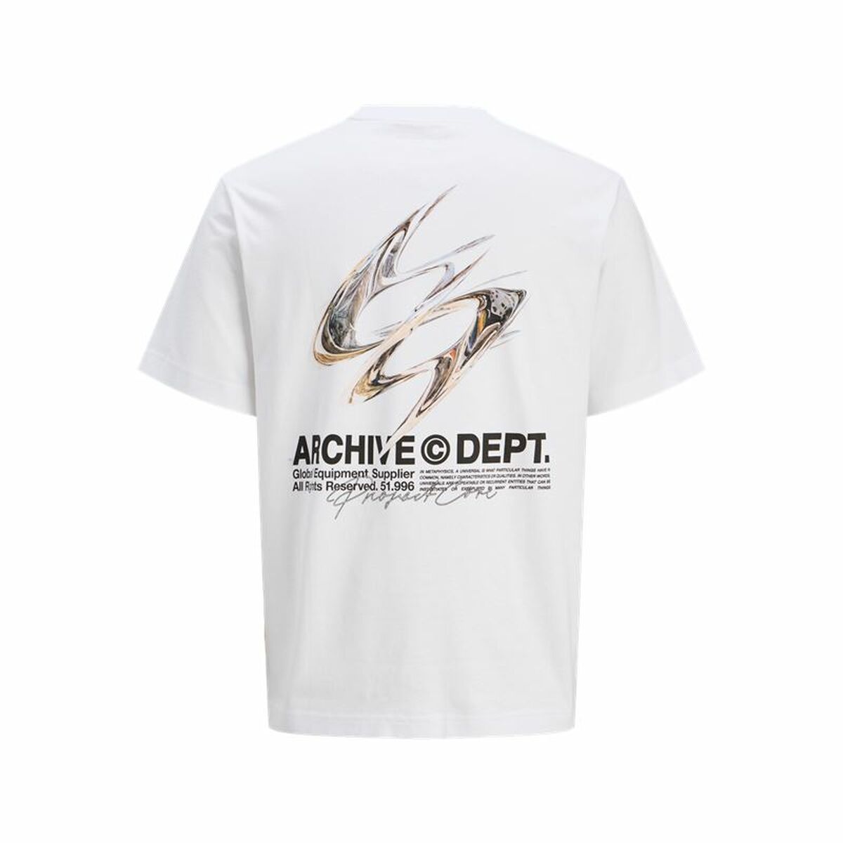 Camiseta de Manga Corta Hombre Jack & Jones Jcodynamic Dust Ss Crew Blanco