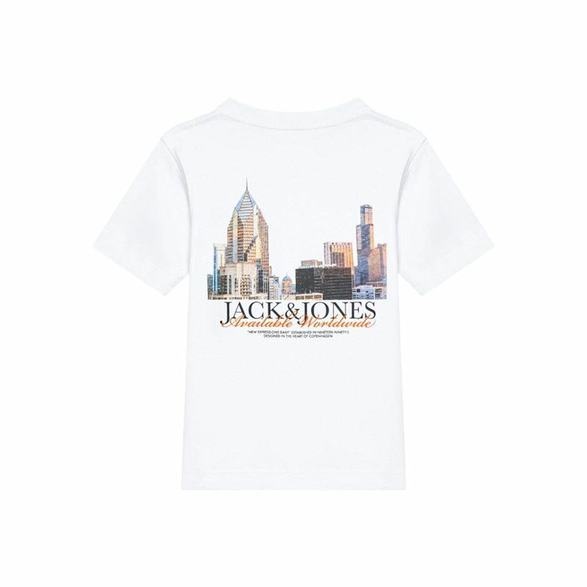 Camiseta de Manga Corta Infantil Jack & Jones Jorboston Photo w Neck