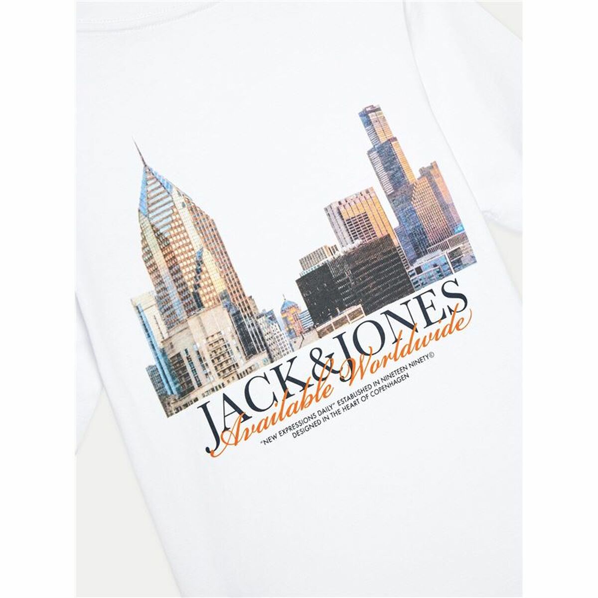 Camiseta de Manga Corta Infantil Jack & Jones Jorboston Photo w Neck