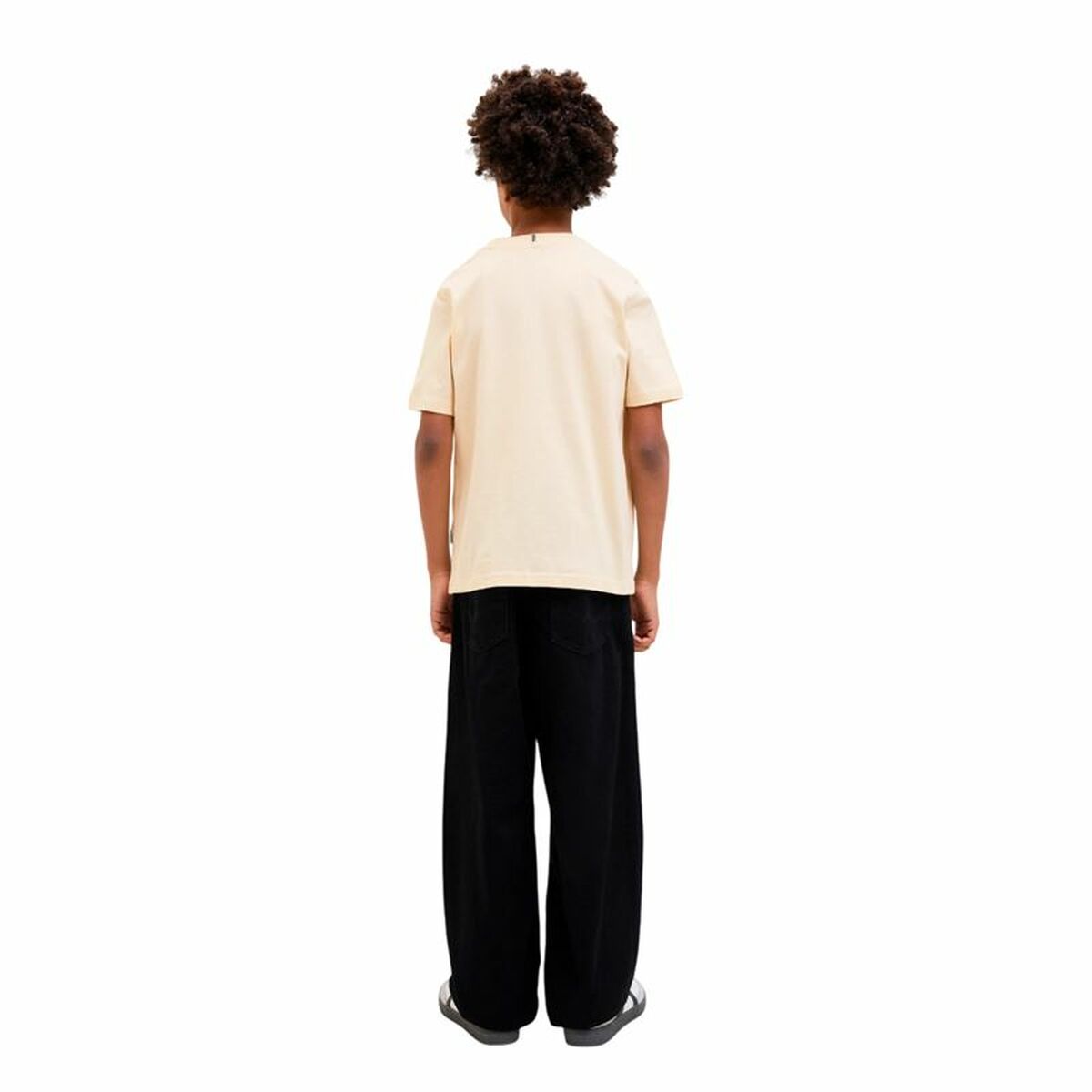 Camiseta de Manga Corta Infantil Jack & Jones Jorfrederiksberg Beige