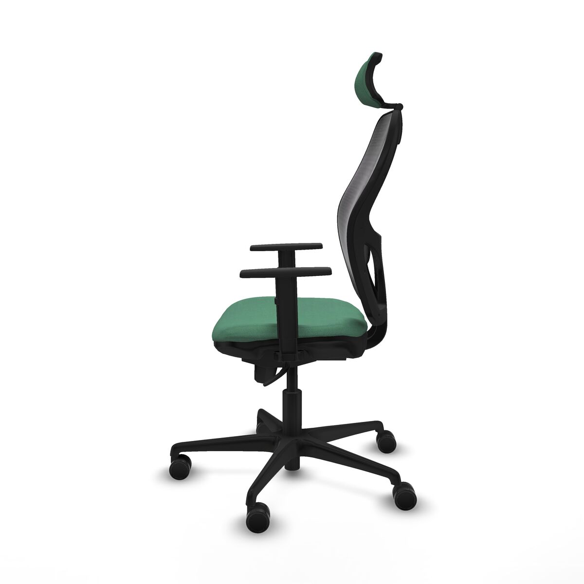 Silla de Oficina con Cabecero Jorquera Piqueras y Crespo 1D036N2 Verde Esmeralda