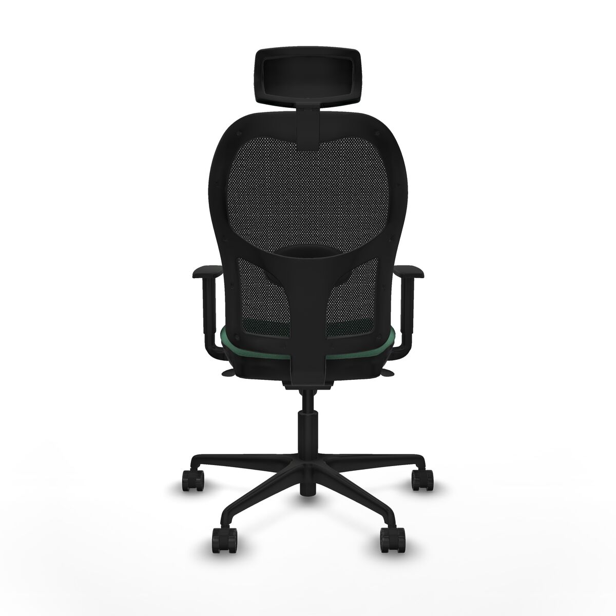 Silla de Oficina con Cabecero Jorquera Piqueras y Crespo 1D036N2 Verde Esmeralda