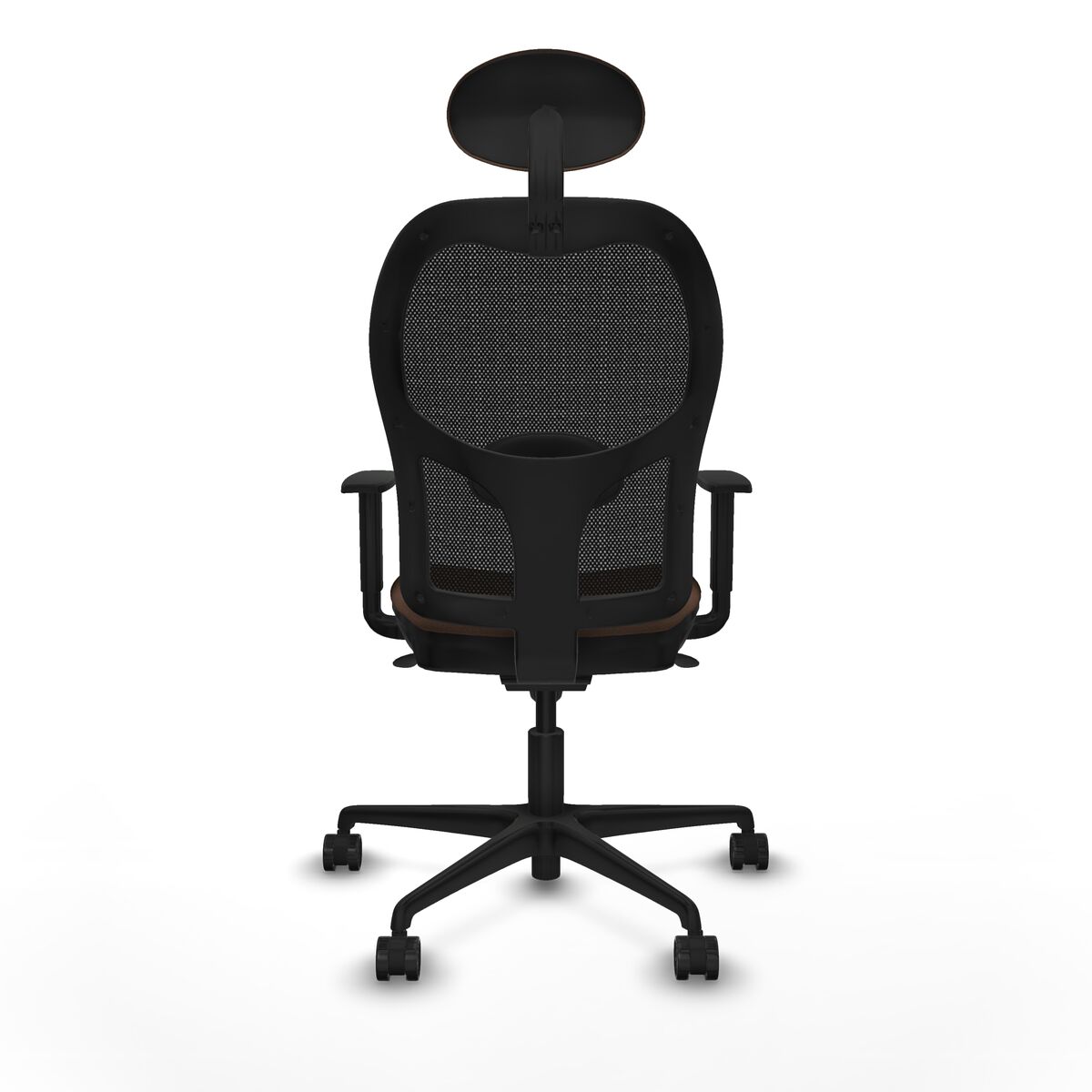 Silla de Oficina con Cabecero Jorquera Piqueras y Crespo 1D036N1 Negro Marrón oscuro