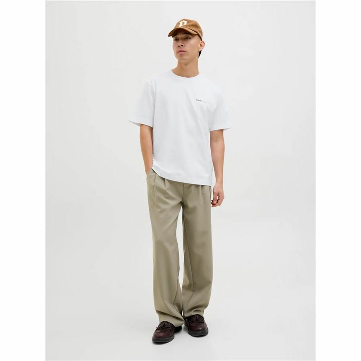 Camiseta de Manga Corta Hombre Jack & Jones Jorvarenna Painted Blanco