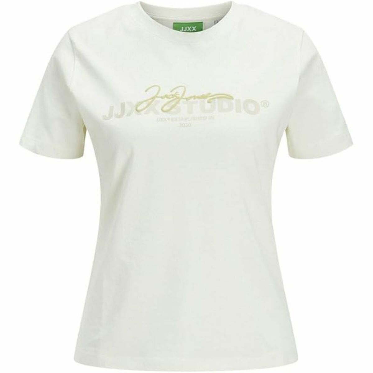 Camiseta de Manga Corta Mujer Jack & Jones Jxamy Reg Beige
