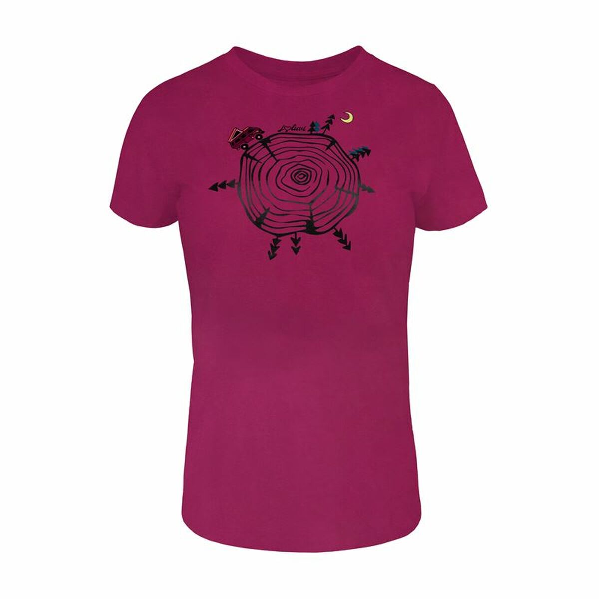 Camiseta Deportiva de Manga Corta Joluvi Wood W Magenta