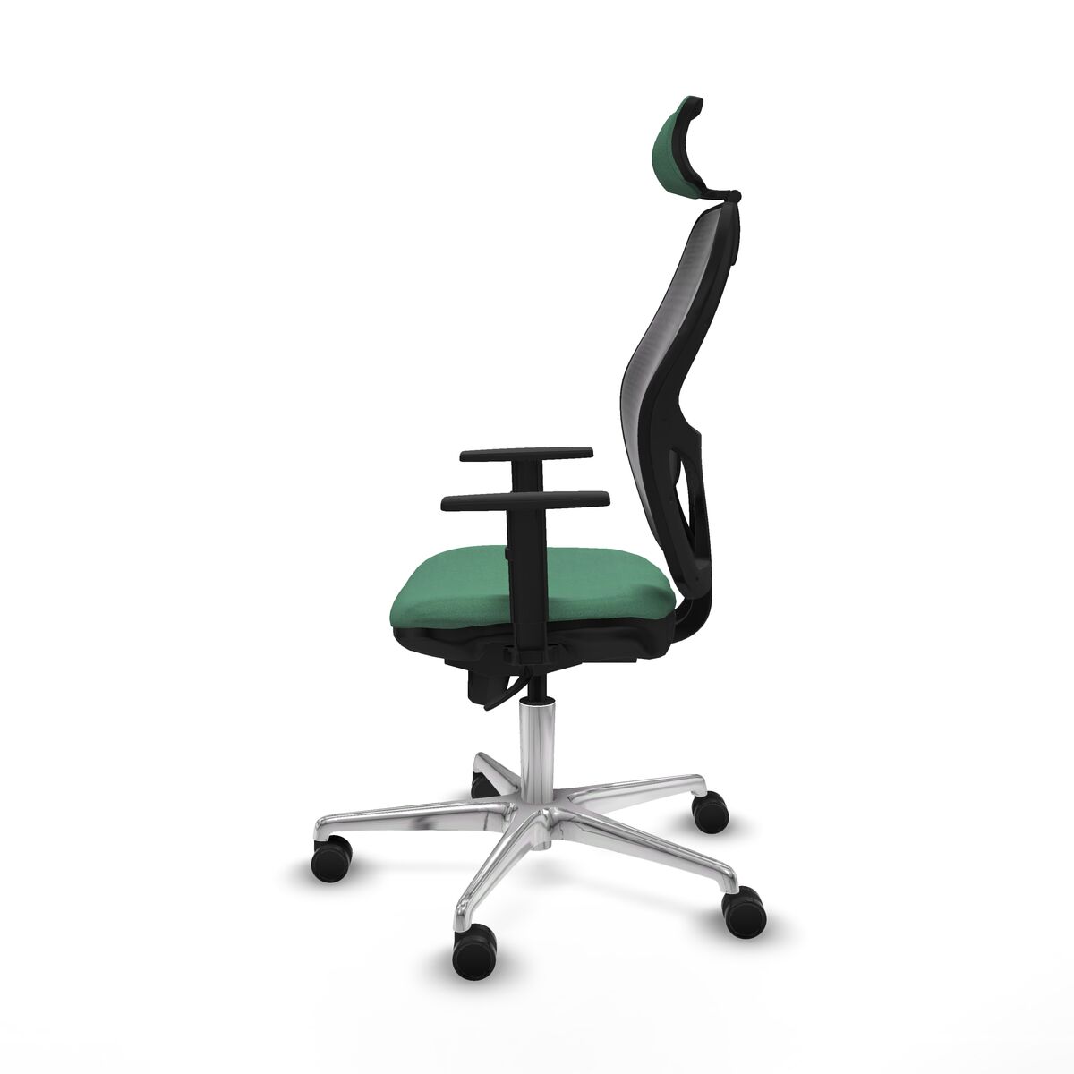 Silla de Oficina con Cabecero Jorquera Piqueras y Crespo 1D086N2 Verde Esmeralda