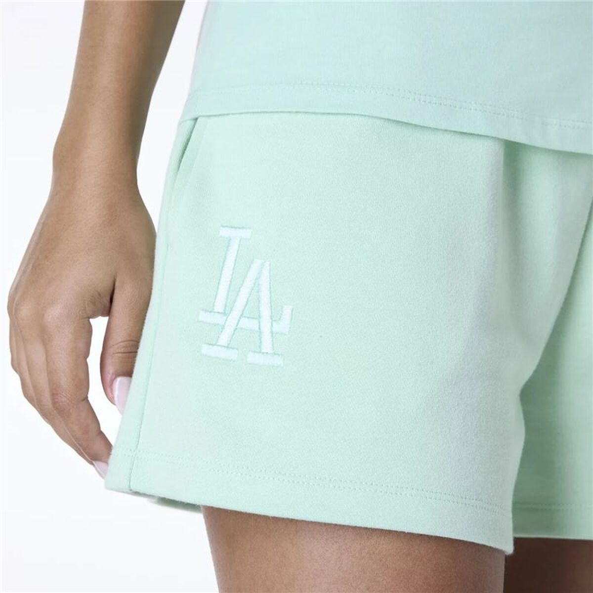Pantalones Cortos de Mujer New Era LA Dodgers MLB League Aguamarina