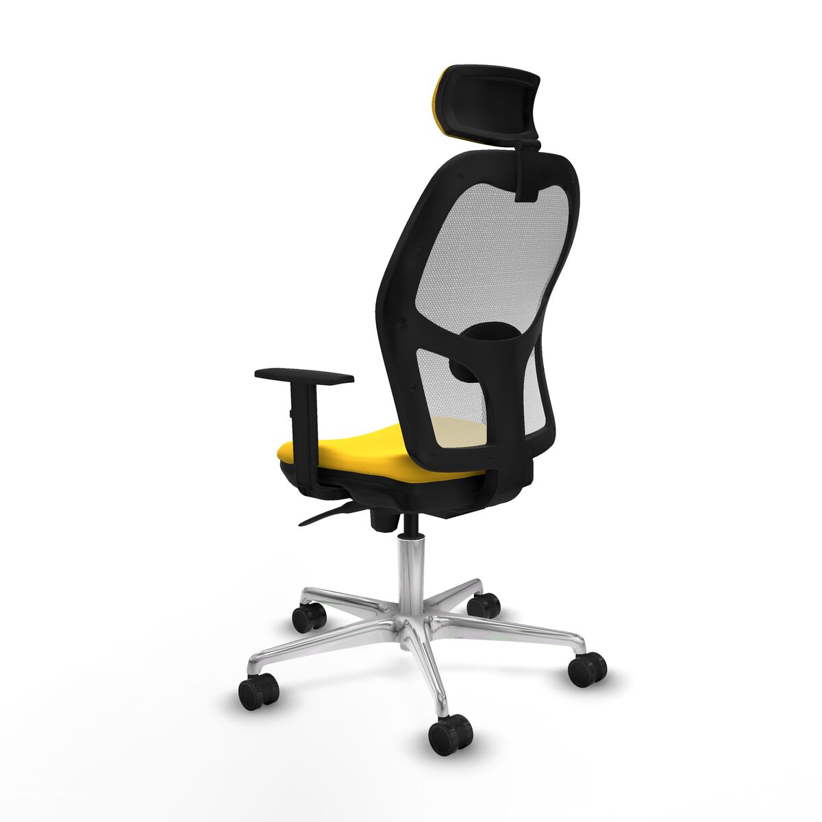 Silla de Oficina con Cabecero Jorquera Piqueras y Crespo 1D086N2 Amarillo