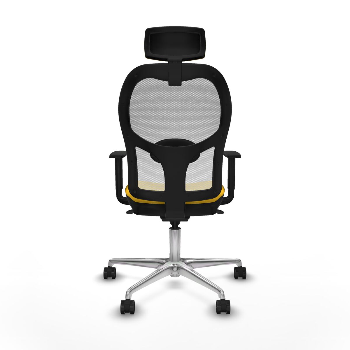 Silla de Oficina con Cabecero Jorquera Piqueras y Crespo 1D086N2 Amarillo