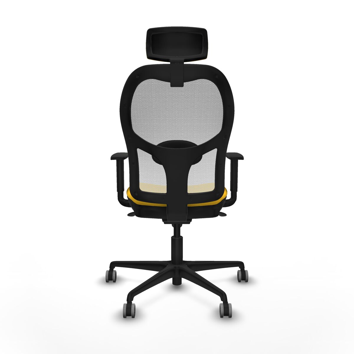 Silla de Oficina con Cabecero Jorquera Piqueras y Crespo 1D036G2 Amarillo