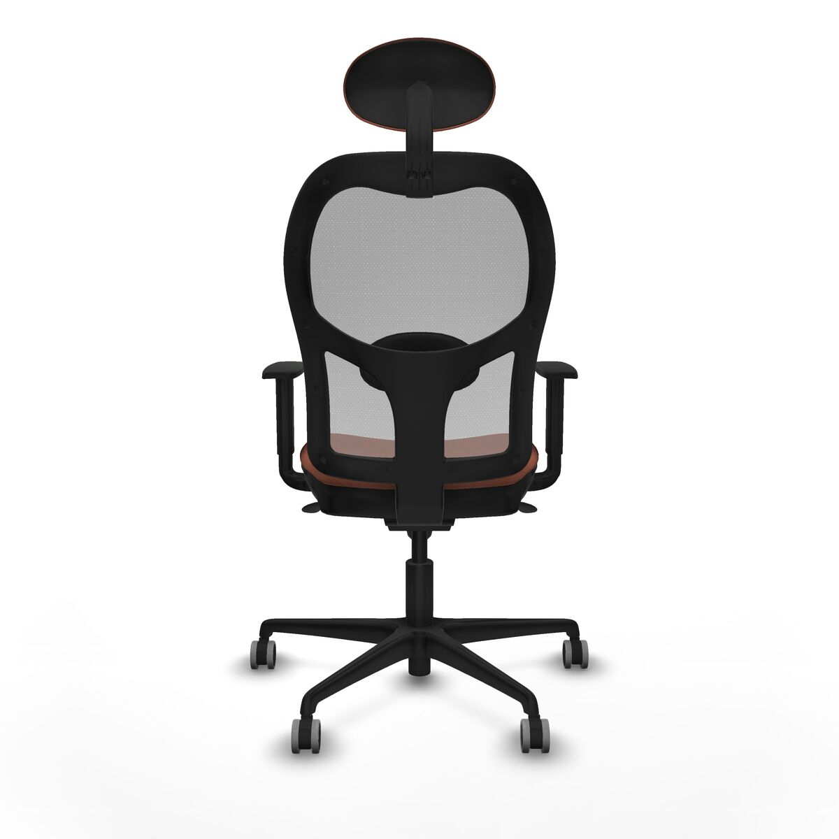 Silla de Oficina con Cabecero Jorquera Piqueras y Crespo 1D036G1 Marrón Gris