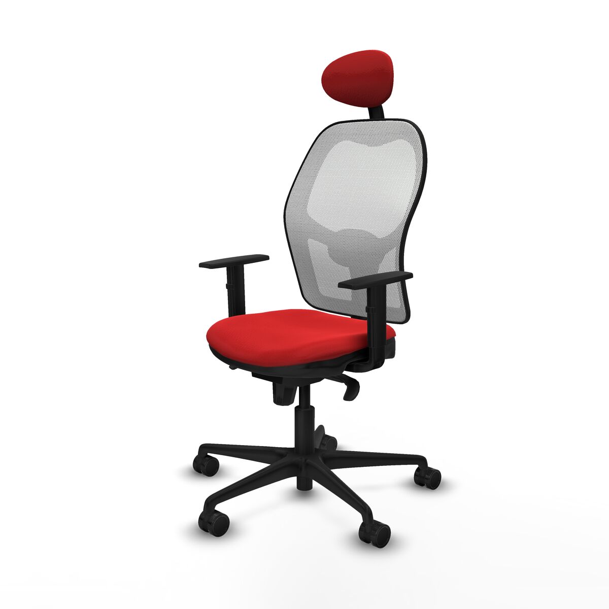 Silla de Oficina con Cabecero Jorquera Piqueras y Crespo 1D036N1 Rojo