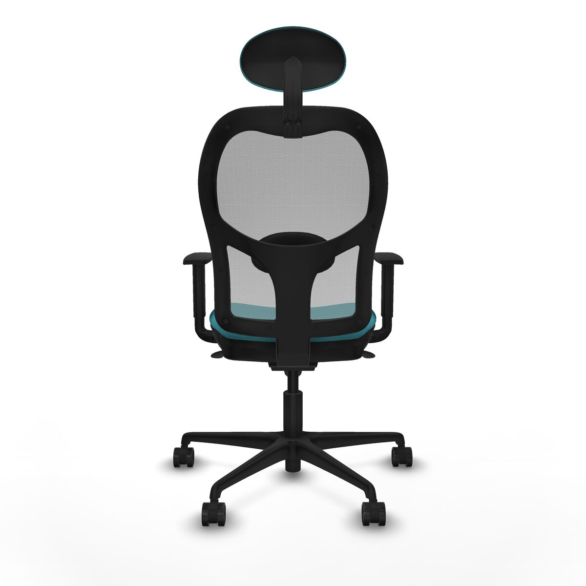 Silla de Oficina con Cabecero Jorquera Piqueras y Crespo 1D036N1 Turquesa