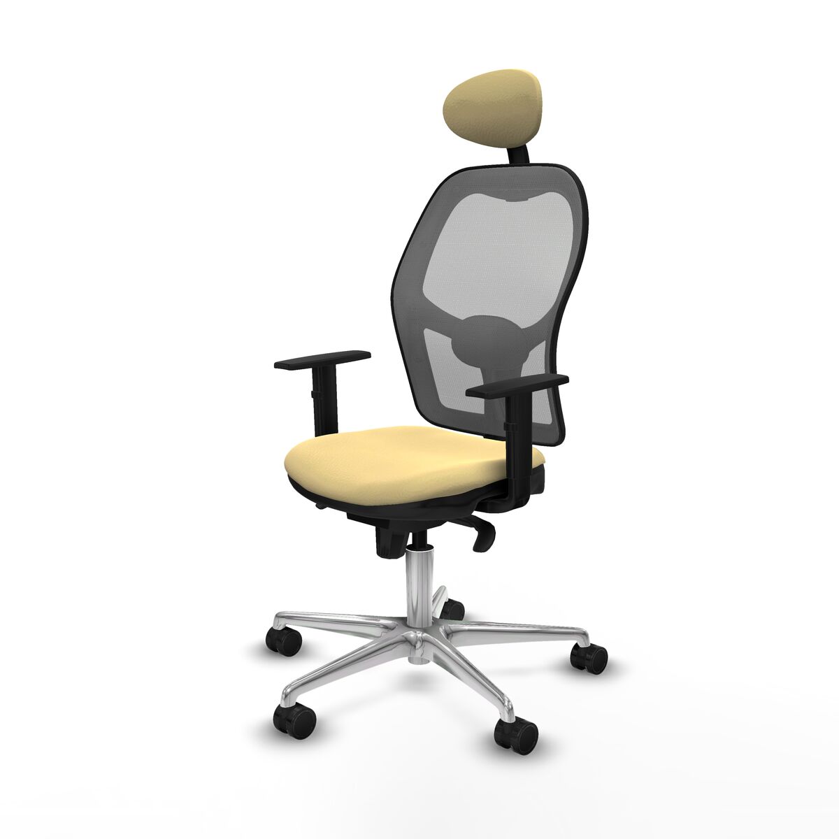 Silla de Oficina con Cabecero Jorquera Piqueras y Crespo 1D086N1 Crema