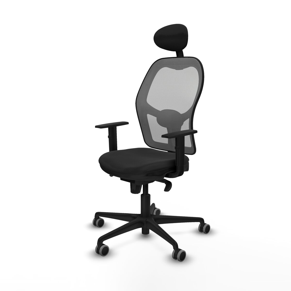 Silla de Oficina con Cabecero Jorquera Piqueras y Crespo 1D036G1 Negro