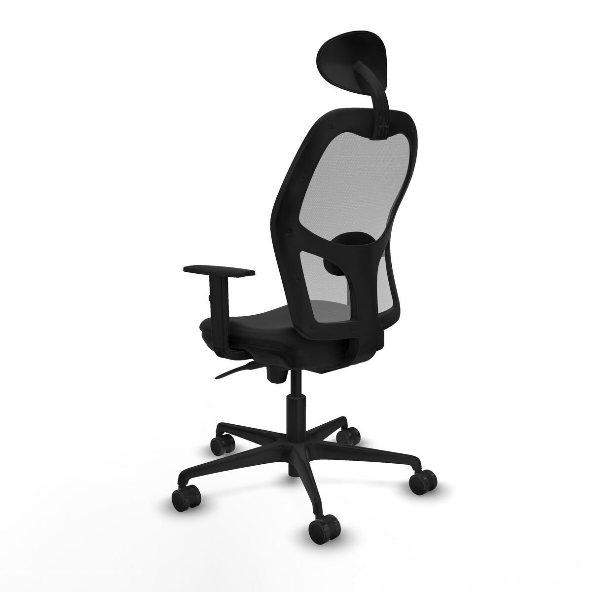 Silla de Oficina con Cabecero Jorquera Piqueras y Crespo 1D036N1 Negro