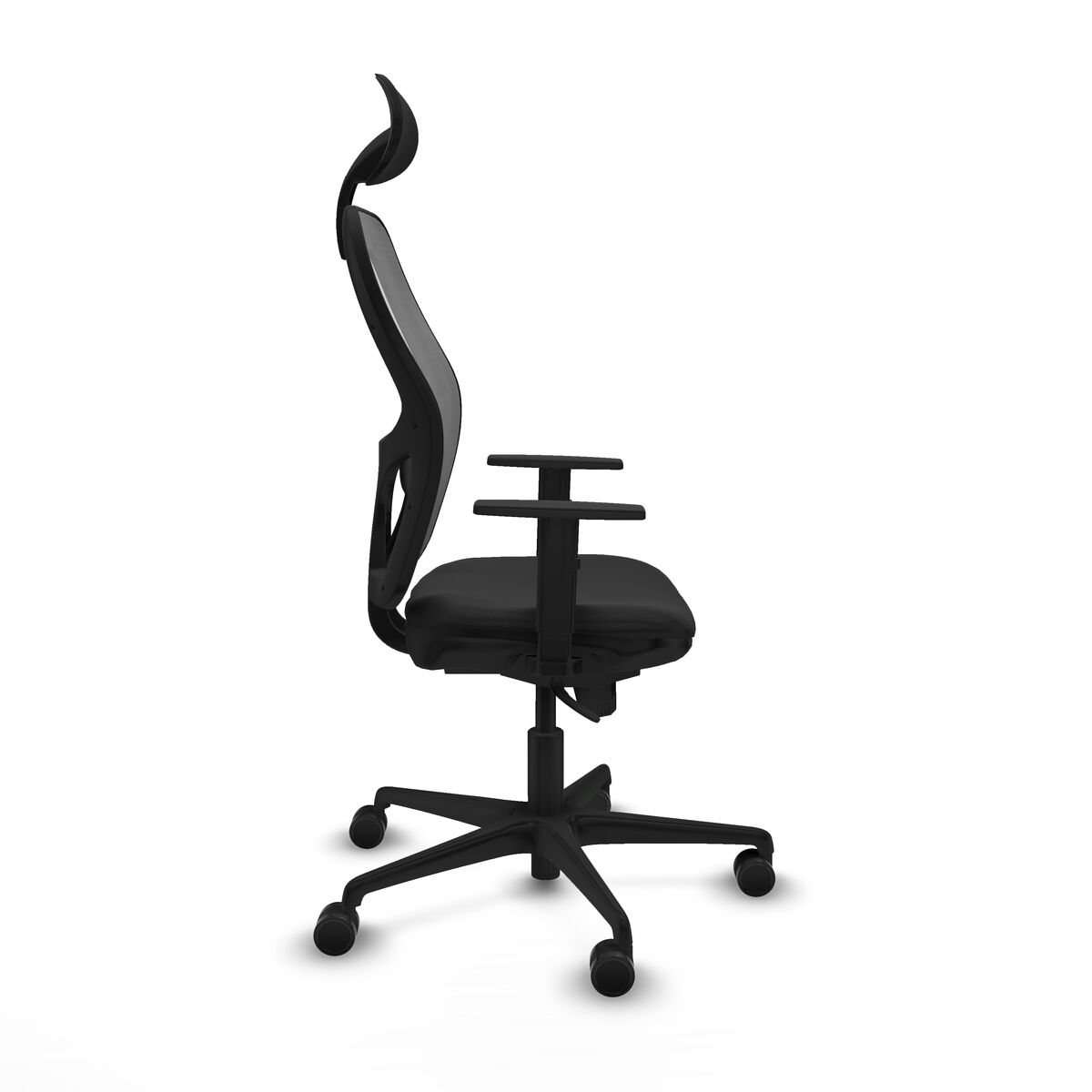 Silla de Oficina con Cabecero Jorquera Piqueras y Crespo 1D036N1 Negro