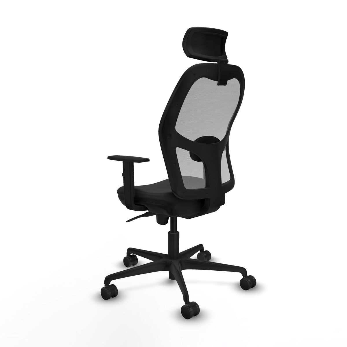 Silla de Oficina con Cabecero Jorquera Piqueras y Crespo 1D036N2 Negro