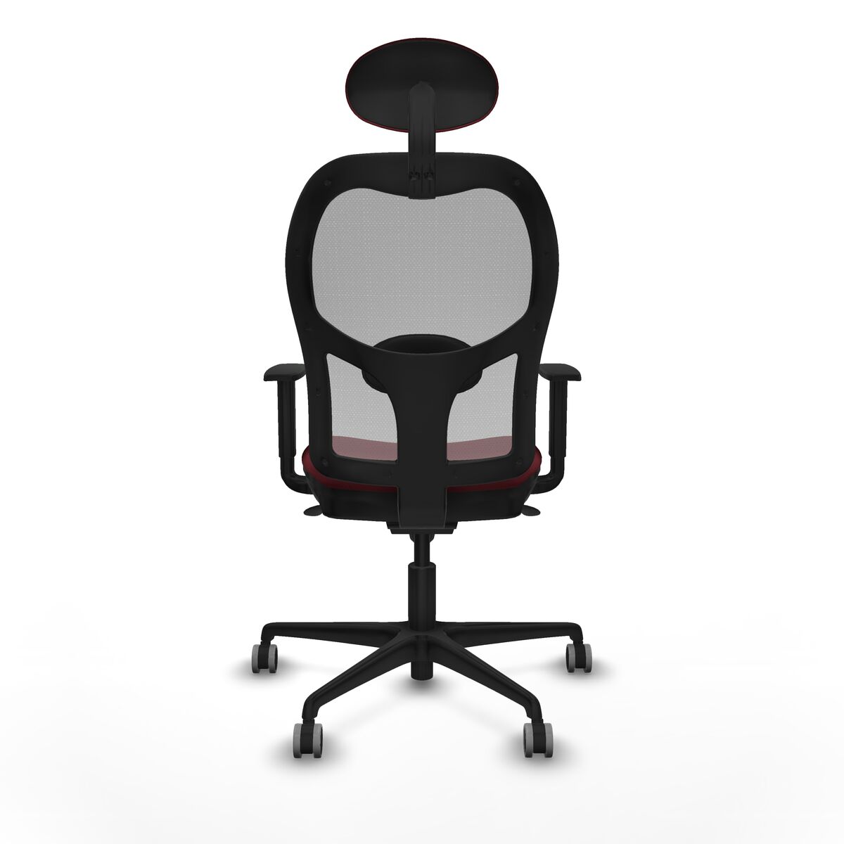 Silla de Oficina con Cabecero Jorquera Piqueras y Crespo 1D036G1 Granate