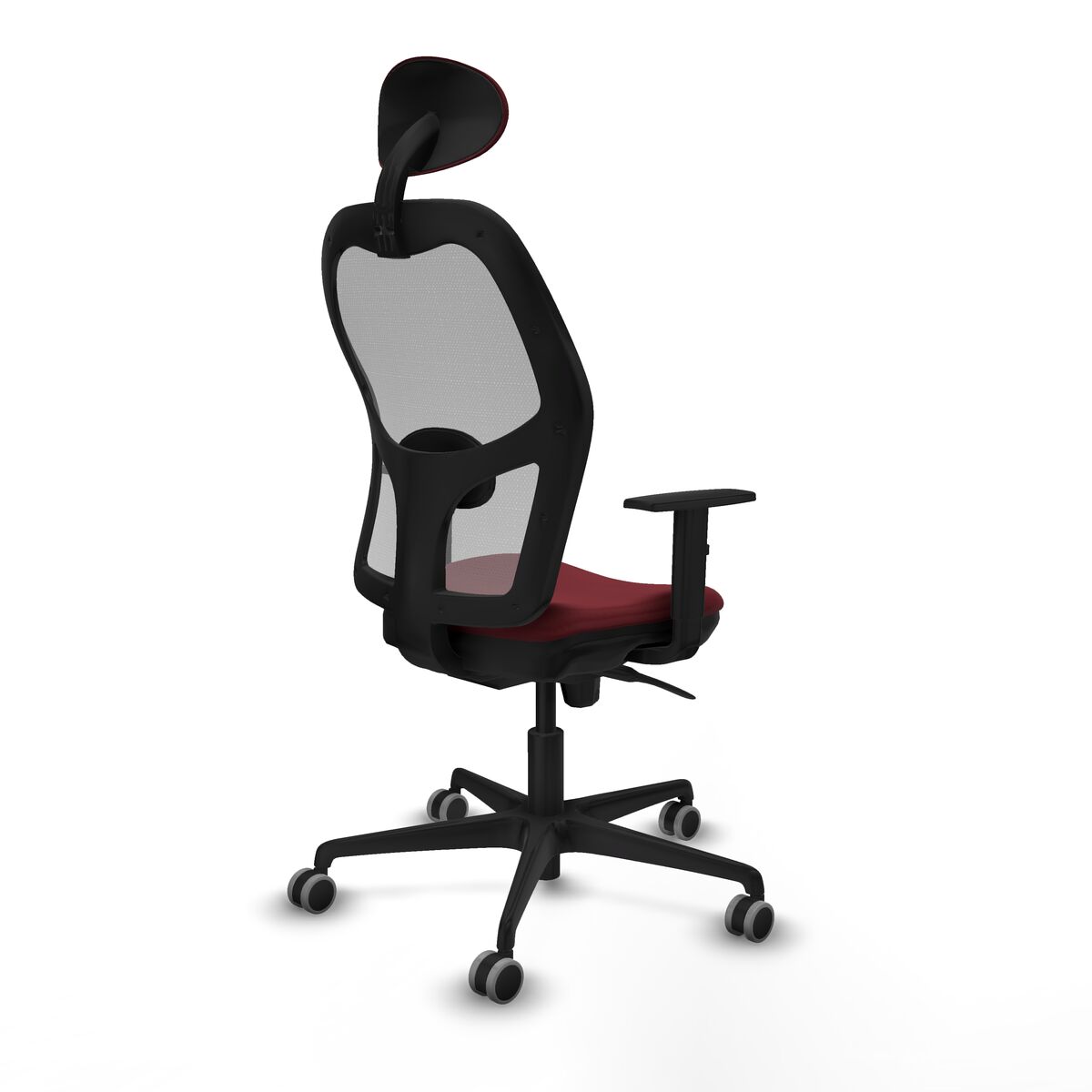 Silla de Oficina con Cabecero Jorquera Piqueras y Crespo 1D036G1 Granate