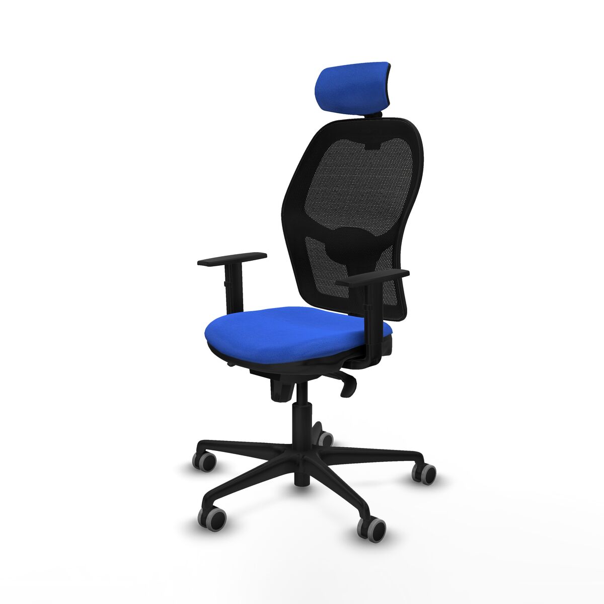 Silla de Oficina con Cabecero Jorquera Piqueras y Crespo 1D036G2 Azul