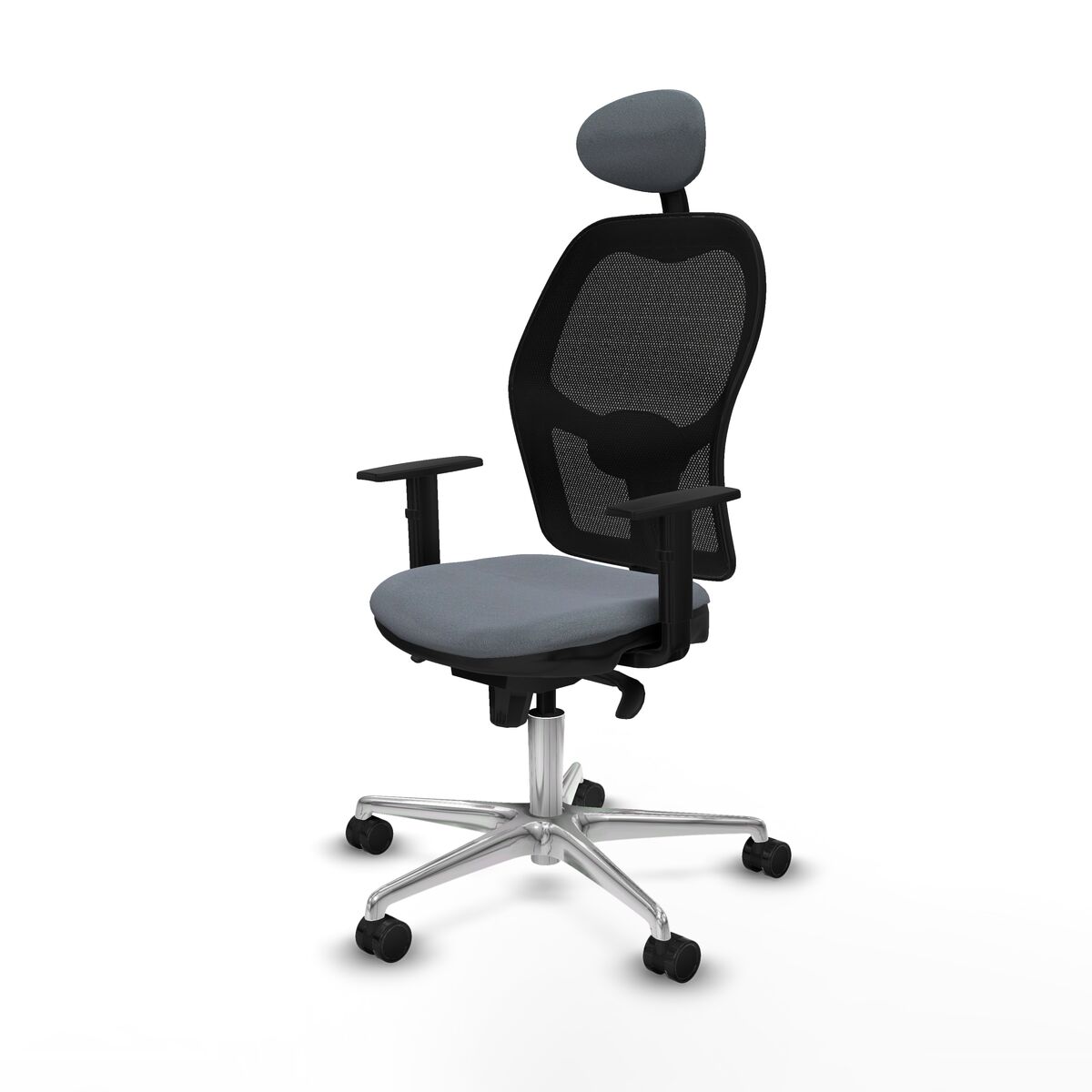 Silla de Oficina con Cabecero Jorquera Piqueras y Crespo 1D086N1 Gris