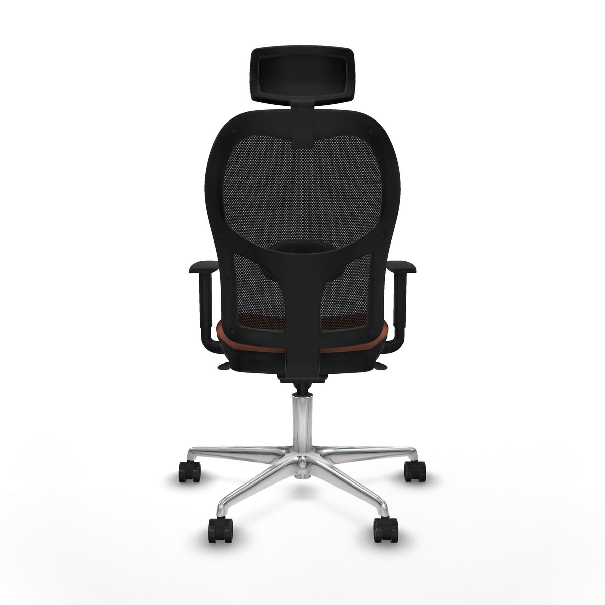 Silla de Oficina con Cabecero Jorquera Piqueras y Crespo 1D086N2 Marrón Negro