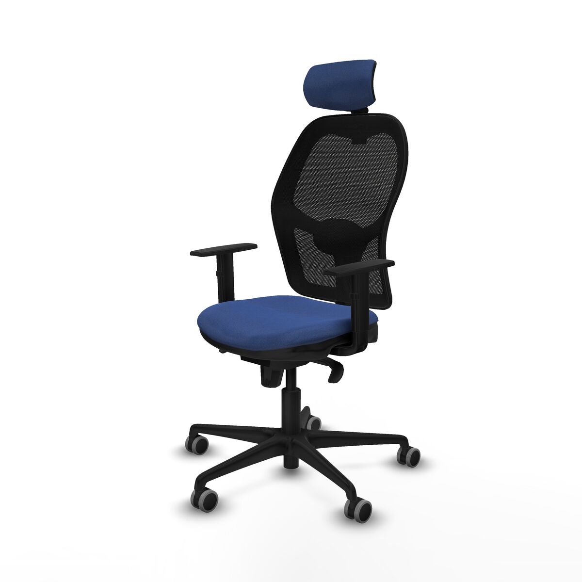 Silla de Oficina con Cabecero Jorquera Piqueras y Crespo 1D036G2 Azul marino