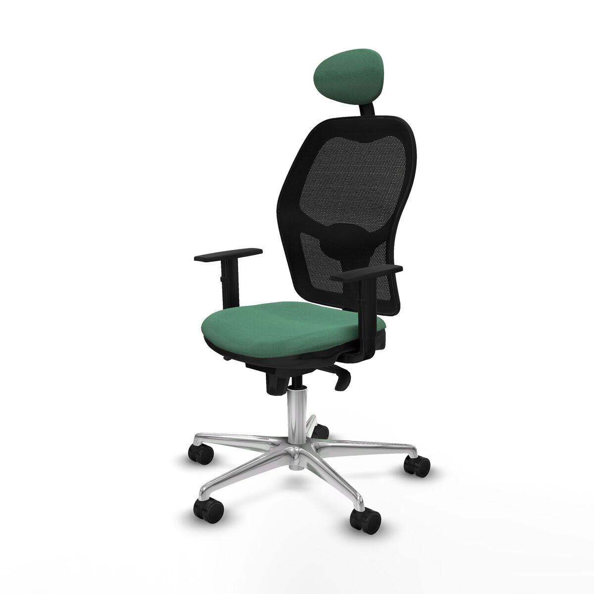 Silla de Oficina con Cabecero Jorquera Piqueras y Crespo 1D086N1 Verde Esmeralda