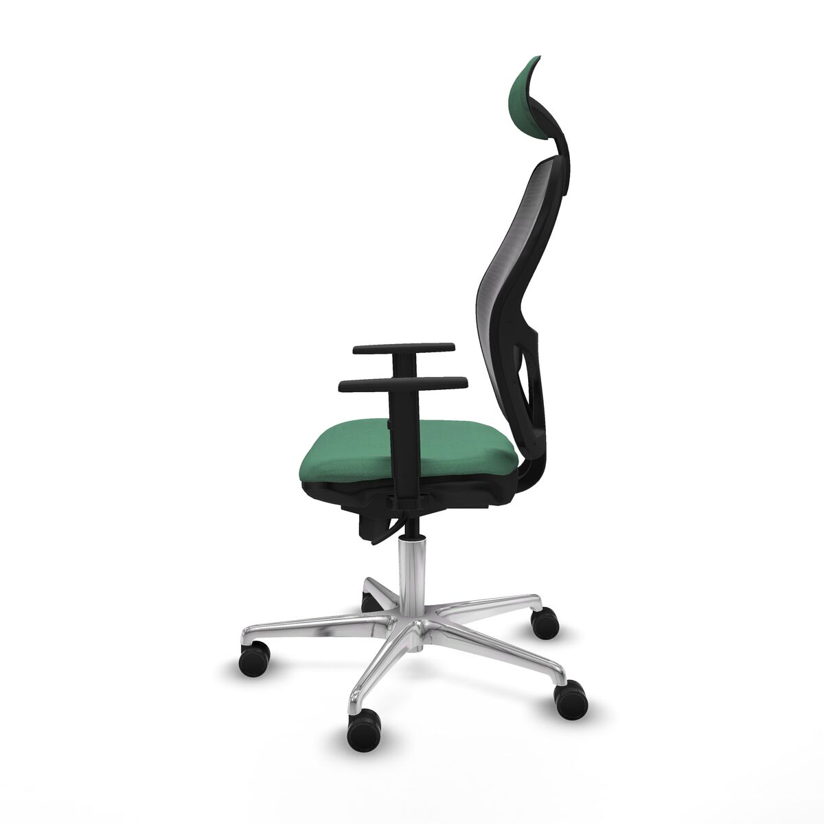 Silla de Oficina con Cabecero Jorquera Piqueras y Crespo 1D086N1 Verde Esmeralda