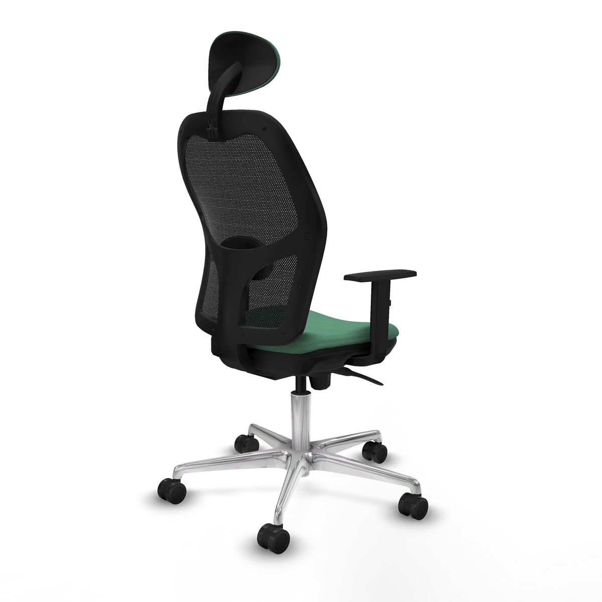 Silla de Oficina con Cabecero Jorquera Piqueras y Crespo 1D086N1 Verde Esmeralda