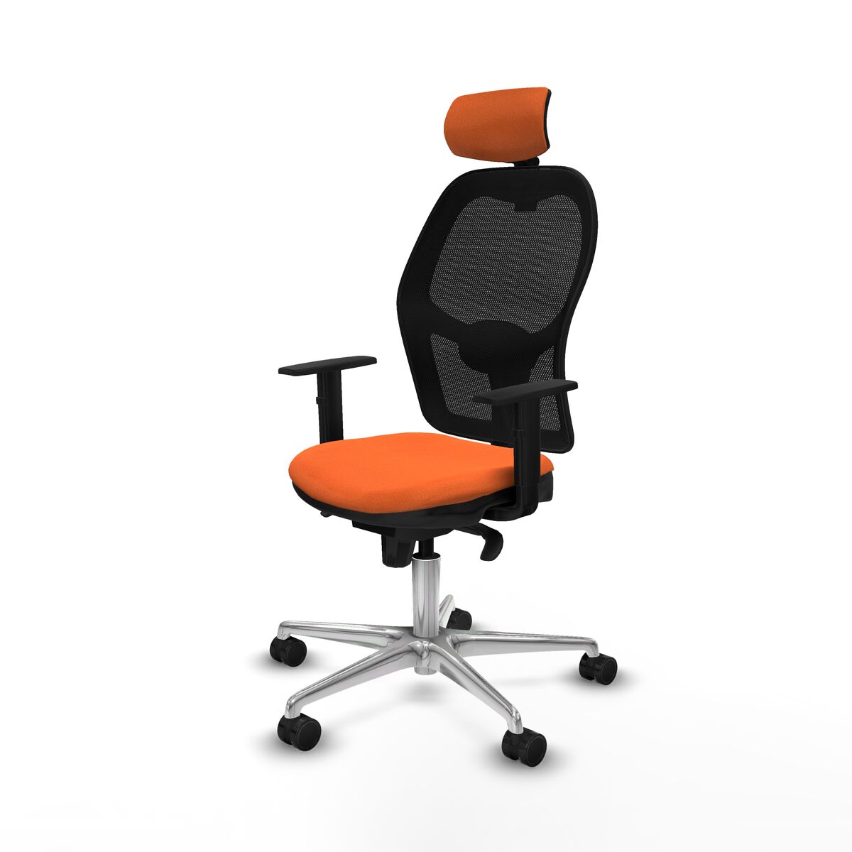 Silla de Oficina con Cabecero Jorquera Piqueras y Crespo 1D086N2 Naranja