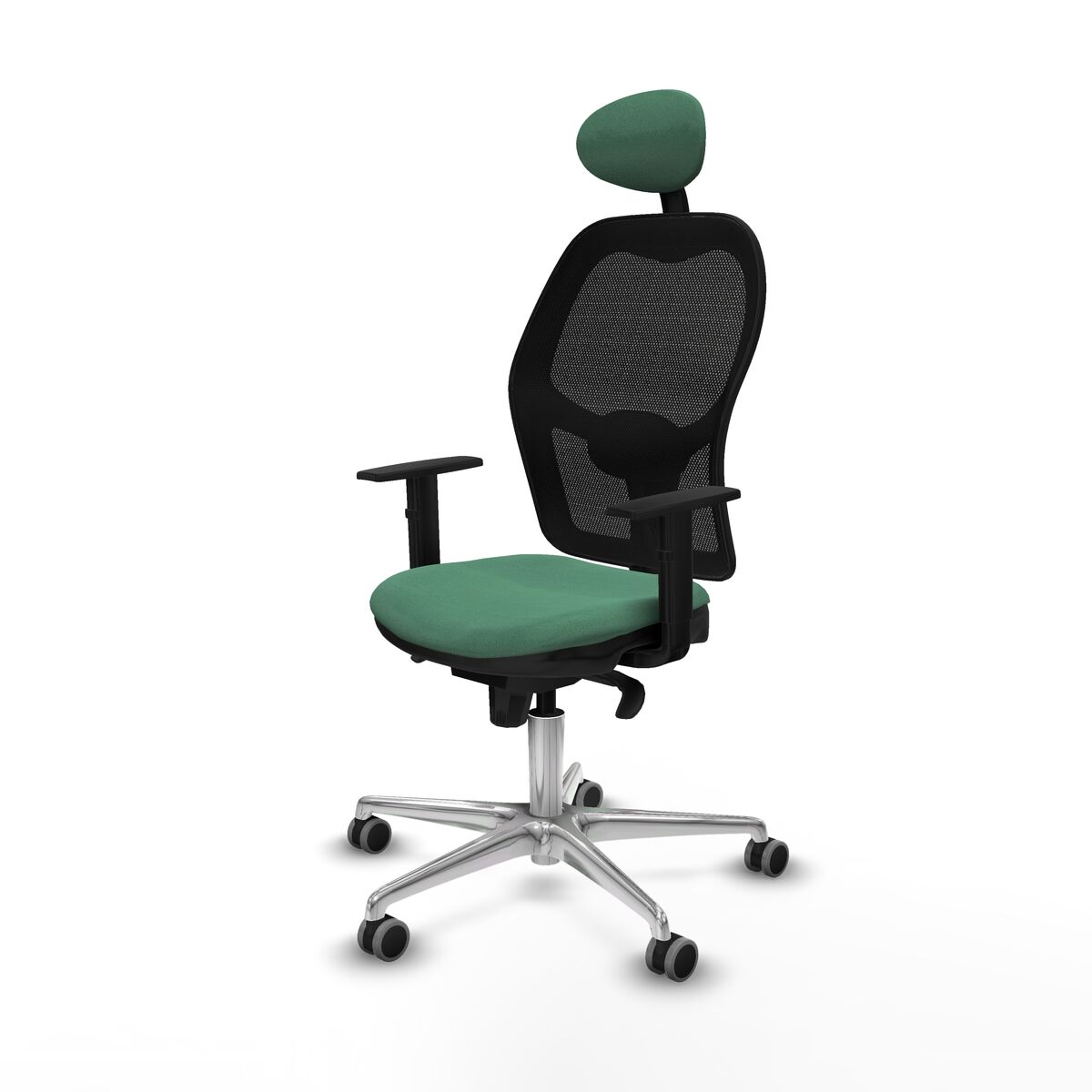 Silla de Oficina con Cabecero Jorquera Piqueras y Crespo 1D086G1 Verde Esmeralda