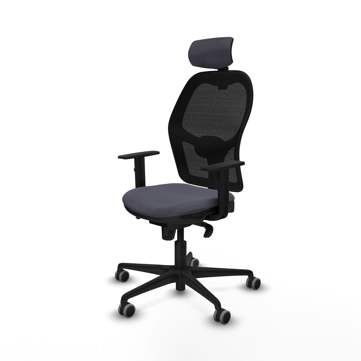 Silla de Oficina con Cabecero Jorquera Piqueras y Crespo 1D036G2 Gris oscuro