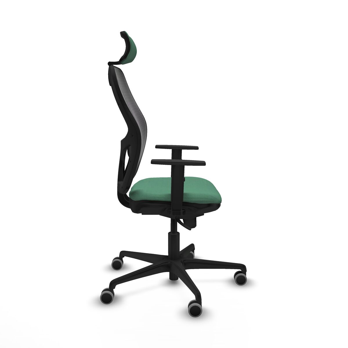 Silla de Oficina con Cabecero Jorquera Piqueras y Crespo 1D036G2 Verde Esmeralda