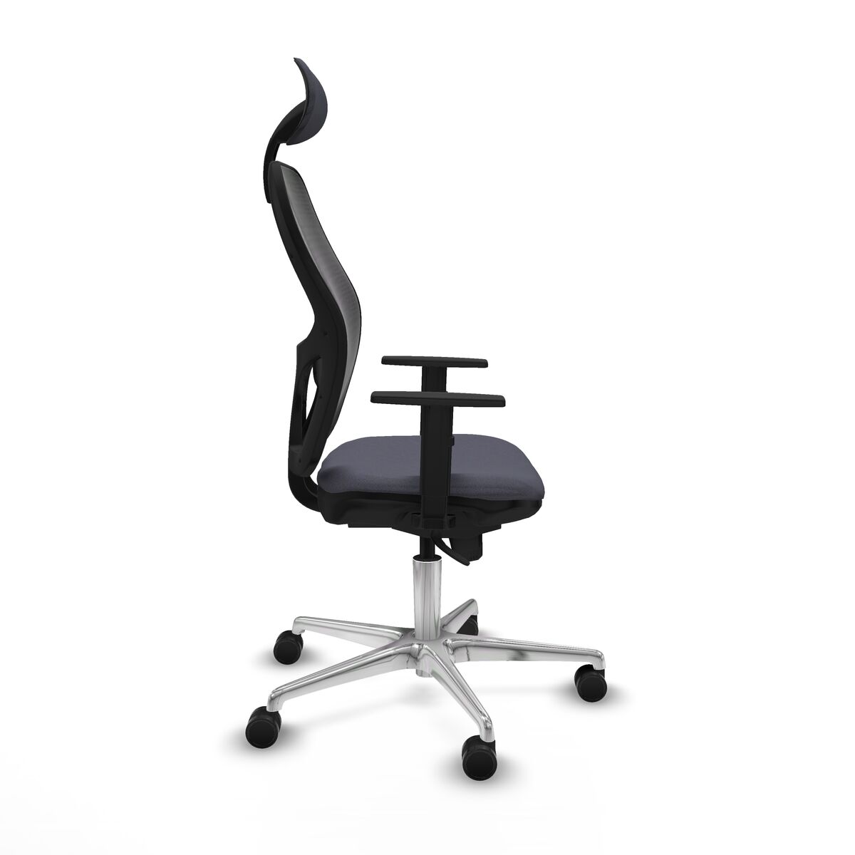 Silla de Oficina con Cabecero Jorquera Piqueras y Crespo 1D086N1 Gris oscuro